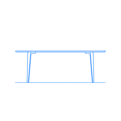 Furniture Dining Tables Cherner Oval Svg Line Art, Free Vectors File